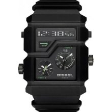 100% Authentic, Diesel; Digital Analog Triple Time Zone Menâ€™s Watch Dz7177