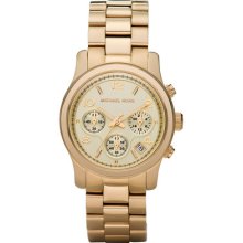 100% Michael Kors Goldtone Women's Watch Mk5055 Full Warranty