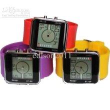 100pcs/lot Fashion Led Watch With Digital Display Jelly Watch With P