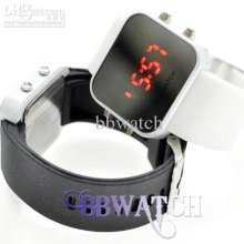 10pcs Led Digital Watch Silicone Strap Digital Watches Led Light Up