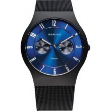 11939-078 Bering Time Mens Blue Multifunction Watch