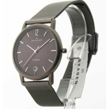 170lttmm1 Skagen Titanium Watch Mens Date Slim Dress