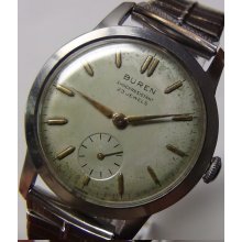1950' Hamilton Men's Silver 23 Jwl Extra Clean Watch w/ Bracelet
