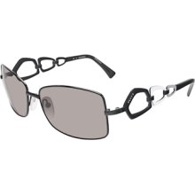 2012 Emilio Pucci Ep106s 001 Black White Grey Sunglasses Ep 106s 58m