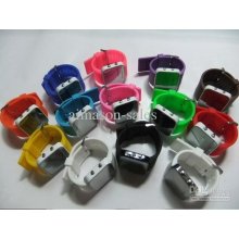 5pcs Luxury Led Watch Digital Display Jelly Silicone Sport Style Uni