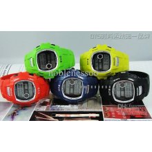 5pcs Unisex Gift Mens Led Outdoor Ots Digital Alarm Boy Watch Studen