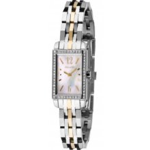 Accurist Ladies Stone Set Two Toned Bracelet LB1331P Watch