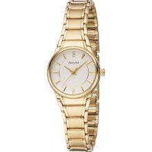 Accurist Lb1864w Ladies Special Gold Watch Rrp Â£80