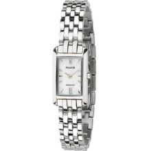 Accurist Pure Precision Ladies Stainless Steel Watch Diamond Set Dial Lb1594p