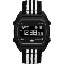 Adidas Gents Sports Digital Chronograph Black Canvas Strap ADH2731 Watch