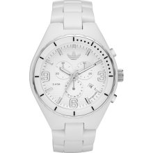 Adidas Mens Originals Cambridge Chronograph Polyurethane Watch - White Resin Strap - White Dial - ADH2514