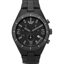 adidas Originals 'Resin Cambridge' 44mm Chronograph Watch Matte Black