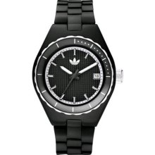 Adidas Womens Cambridge Originals Plastic Watch - Black Rubber Strap - Black Dial - ADH2081