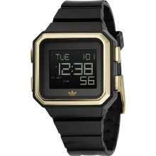 Adidas Womens Peachtree Originals Plastic Watch - Black Rubber Strap - Black Dial - ADH4023