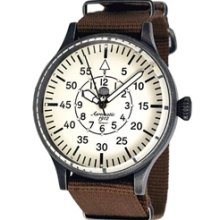 Aeromatic 1912 Aviator Watch with Instrument Type Dial, NATO Band #A1355