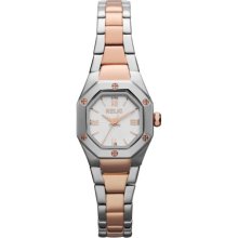 Ainsley Micro Rose Gold-Tone and Steel Bracelet Watch
