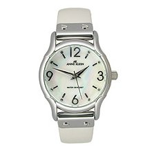 AK Anne Klein Patent Leather Mother-of-pearl Dial Women's watch #10/9713MPWT