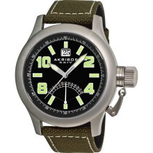 Akribos XXIV Men's 'Scouter' Canteen Watch