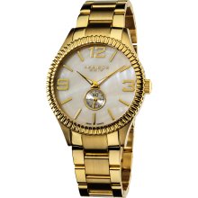 Akribos XXIV Men's Swiss Quartz Stainless Steel Bracelet Watch (Gold-tone)