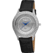 Akribos XXIV Women's Diamond Silver Brilliance Swiss Quartz Strap Watch