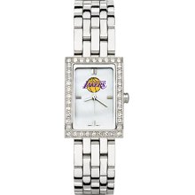 Alluring Ladies Los Angeles Lakers Watch with Logo in Stainless Steel