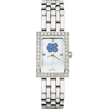 Alluring Ladies University Of North Carolina Watch with Logo in Stainless Steel