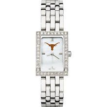 Alluring Ladies University Of Texas Watch with Logo in Stainless Steel