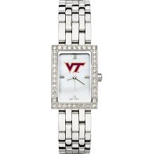 Alluring Ladies Virginia Tech University Watch with Logo in Stainless Steel