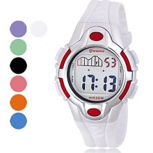 And Women's Multi-Functional Water Resistant PU Digital Automatic Wrist Watch (Assorted Color)