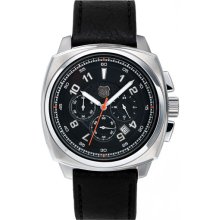 Andrew Marc Watches 'Heritage Bomber' Leather Strap Watch