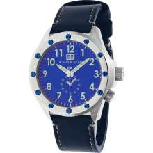 Android Men's Blue 'Espionage' Big Date/ Dual Time Watch (Men's Blue Espionage Big Date / Dual Time Watch)