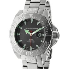 Android Men's Divemaster Silverjet-500 Automatic, Charcoal Dial Watch #AD442BK
