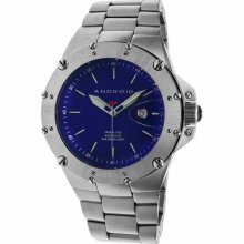 Android Men's Enforcer AD535BBU Silver Stainless-Steel Automatic ...