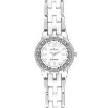 Anne Klein Crystal & Ceramic Bracelet Watch