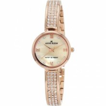 Anne Klein Crystal Mother-of-Pearl Dial Women's Watch #10/9786CMRG