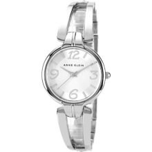 Anne Klein Open Bangle Bracelet Watch #10-9813SVSV- Silver