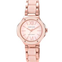 Anne Klein Round Bracelet Watch Rose Gold