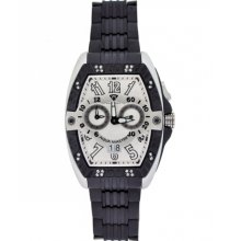 Aqua Master Tonneau 0.50 ct Diamond Mens Black Watch