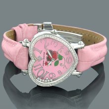 Aqua Master Watches Ladies Diamond Heart Watch 0.30ct