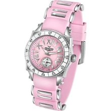 Aquaswiss 62LD007 Swissport Ladies Heart Watch with Diamonds Pink