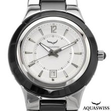 Aquaswiss Aqc91g001 Swiss Movement Unisex Watch Black/silver/black/silver