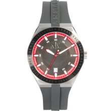 Armani Exchange AX1220 Watch Gray Silicone Strap Gray