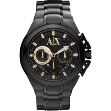 Armani Exchange Black Chronograph Oversize Mens Latest Watch Ax1192