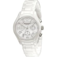 Armani Quartz, White Ceramic Band White Dial - Men's Watch Ar1404 ...