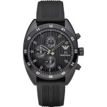 Armani Sport Mens Black Chronograph Dial Watch
