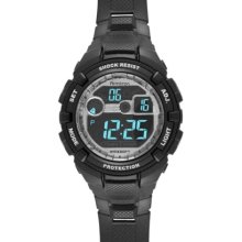 Armitron Mens 40 8240blk Black Resin Chronograph Watch