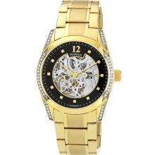 Armitron Mens Goldtone Automatic Skeleton Watch