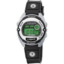 Armitron Women's 456853sil All Sport Chronograph Black Strap Digital Sport Watch