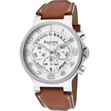 Asprey of London Watches 'NO.8' Men's White Luminous Dial Automatic Ch