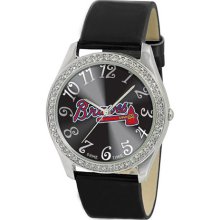Atlanta Braves watches : Atlanta Braves Ladies Stainless Steel Analog Glitz Watch